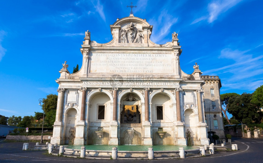fontanadellrsquoacquapaola也被称为ilfontanone大喷泉是位于罗马janiculum山上的一座纪图片