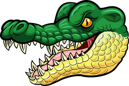 愤怒的漫画鳄鱼背景图片