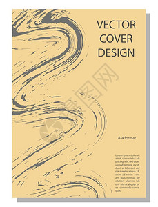 空白封面素材书籍封面小册子海报或横幅的抽象可编辑背景a4格式插画
