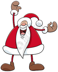 喜悦的圣达克萨斯诞节格的漫画插图图片