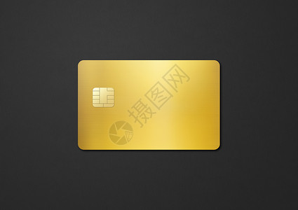 黑色背景的金信用卡模板3d插图黑色背景的金信用卡图片