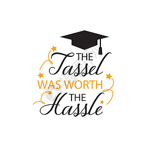毕业时我毕业时引用的字母缩写塔斯勒值钱毕业时引用的字母缩写插画