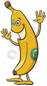 香蕉水果漫画人物插图图片