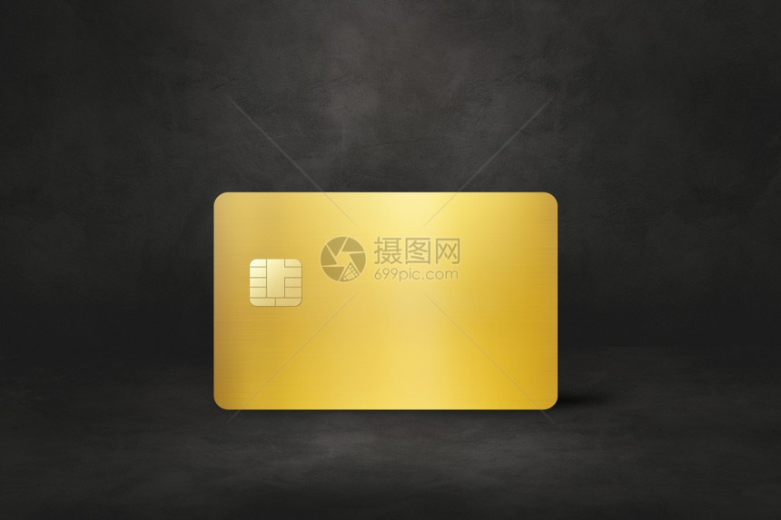 黑色混凝土背景的金信用卡模板3插图黑色混背景的金信用卡图片