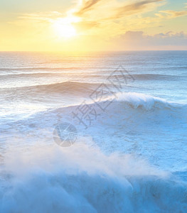亚特兰海的日落图片