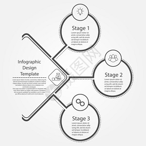 地理设计模板商业成功培训或晋升的三个步骤平板设计图片