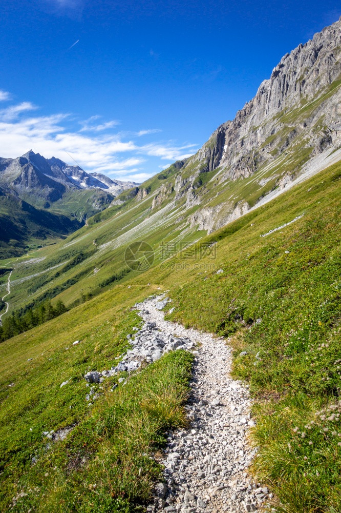 法国阿尔卑斯山和法国阿尔卑斯山的登路线景观图片