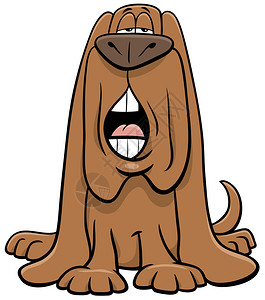 漫画插图滑稽狗漫画动物人叫或嚎图片