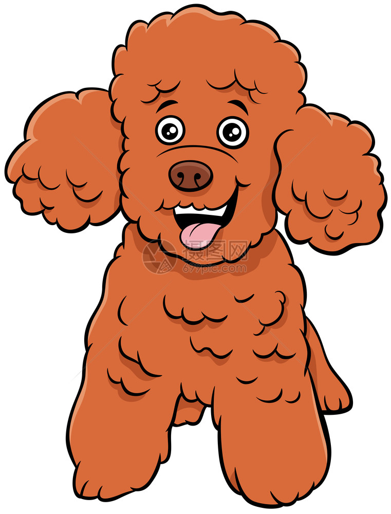 玩具或微型小狗纯种动物品的漫画插图图片