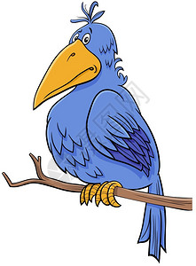 卡通可爱蓝鸟背景图片