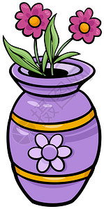 用花物件剪辑艺术用花瓶插图背景图片