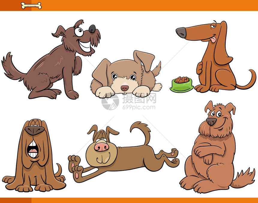 狗和小漫画动物人系列漫画插图图片