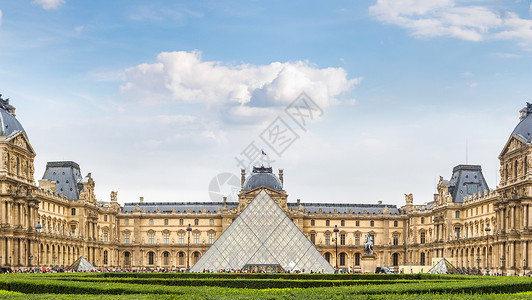 夏天的日子里巴黎豪华舞厅背景图片
