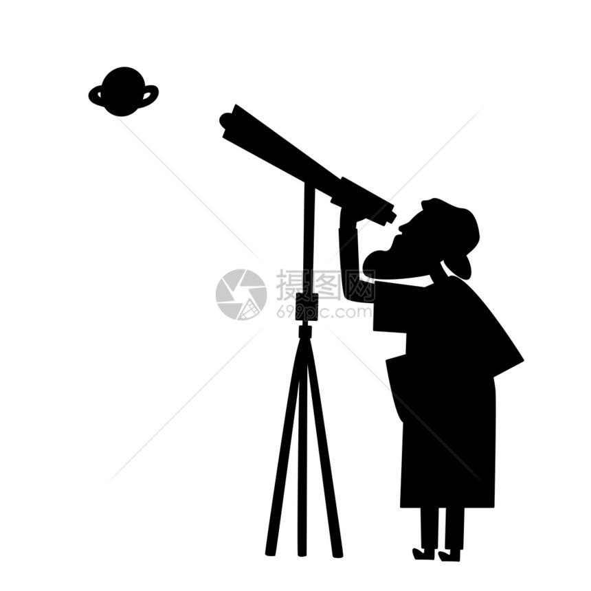 老人看到一个彗星寻找者图片