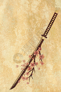 传统的武士器日本的卡塔纳与sakurgne逆向设计图片