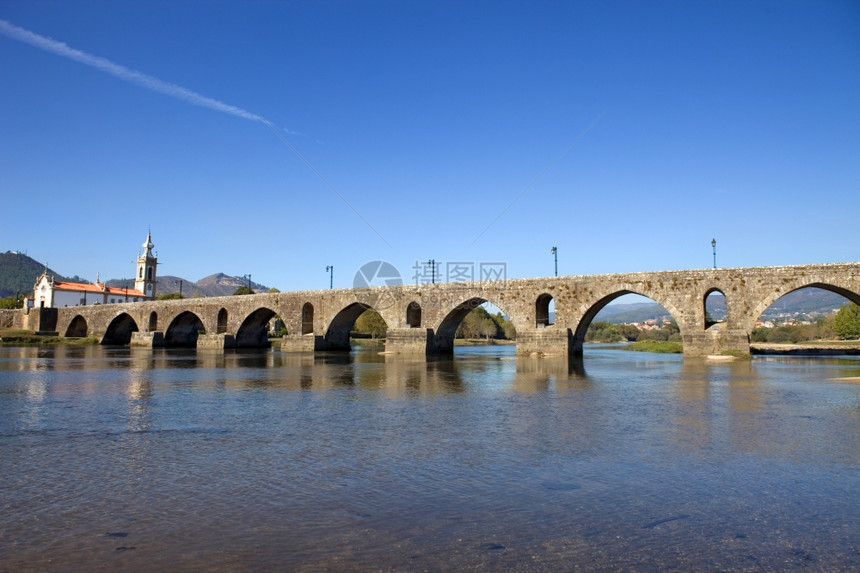 Portugal省Pontedlima的罗马桥图片