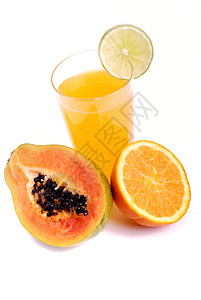 一杯橙汁果实和图片