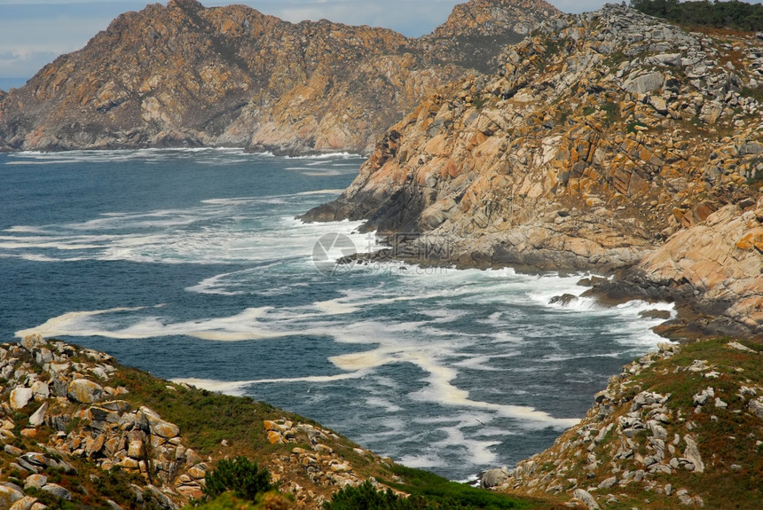 地中海的软体水西班牙海岸图片