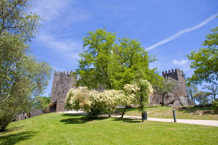 在portugal北部的吉马拉斯城堡图片