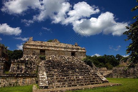 建筑素材网站古老的玛雅城市白亚乌卡坦墨西哥背景