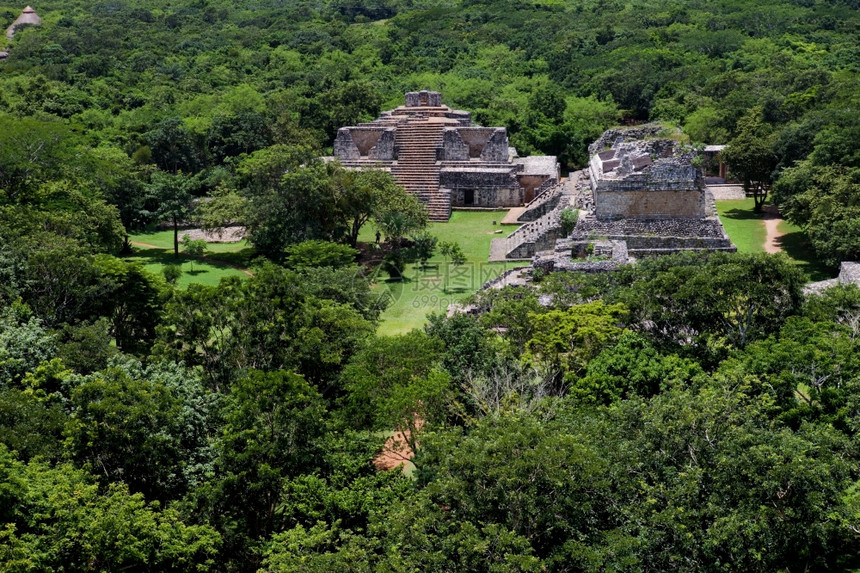 古老的玛雅城市白亚乌卡坦墨西哥图片