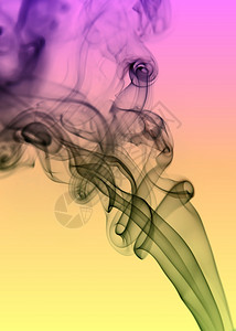 烟雾来自彩色背景的烟雾细节图片