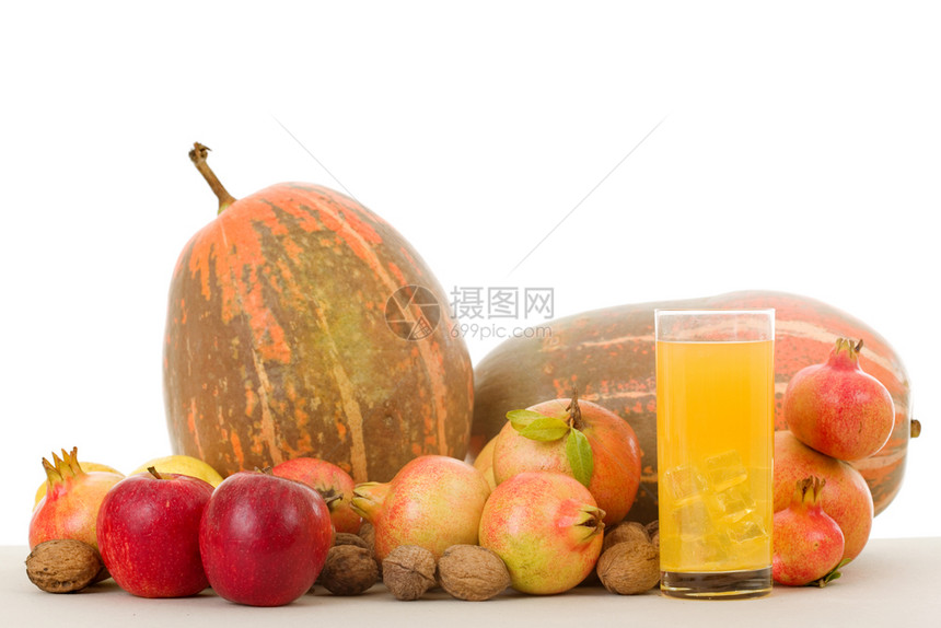 秋天自然水果概念图片