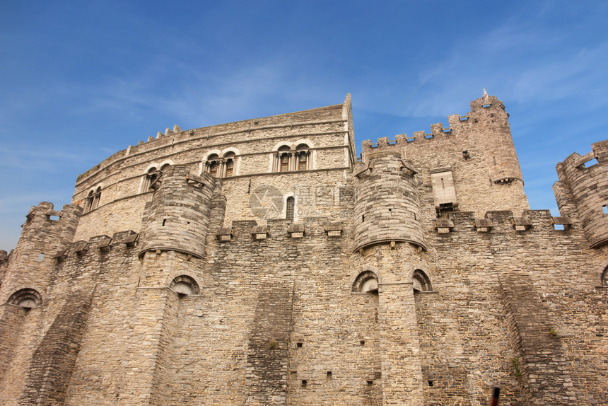 中世纪城堡伯爵墓穴城堡历史市中心图片