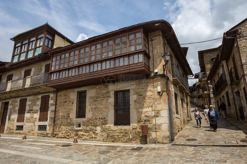 普埃布拉德萨纳布里亚西班牙2018年5月30日普埃布拉德萨纳布里亚的老房子卡斯蒂利亚和利昂西班牙图片