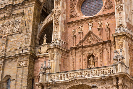 西班牙阿斯托加大教堂的细节图图片