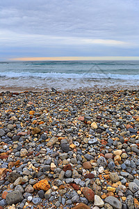 维加的海滩靠近拉奈斯阿图里亚西班牙高清图片