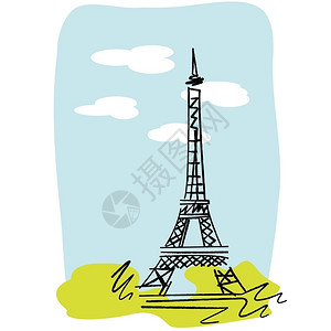 Eiffel铁塔草图图片
