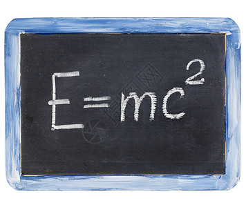 物理学教育概念小黑板上的爱因斯坦等式图片