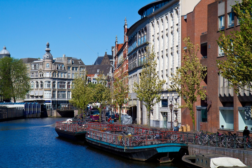 阿姆斯特丹的运河图片