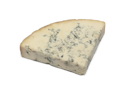白底蓝斯蒂尔顿奶酪的屏蔽背景图片