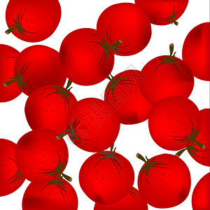 无缝红莓背景图片