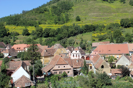 从Transylvania的Biertan村查看图片