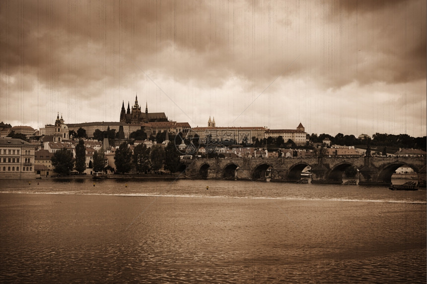 捷克布拉格Charles桥历史风格照片图片