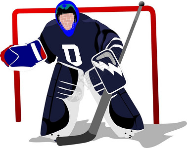 冰球运动员曲棍球制服高清图片