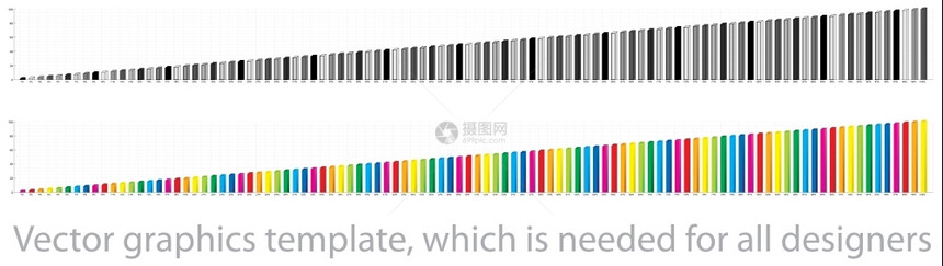 矢量图形模板所有设计师都需要该模板请保留您需要的列从1到0图片