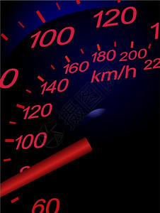 运动车速计矢量插图背景图片