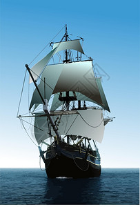 旧帆船小册子封面图片