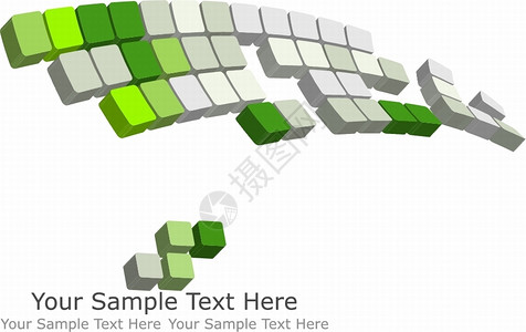 瓷砖块摘要3d核对了用于网络设计的业务背景插画