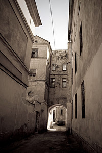 中世纪街乌克兰Lvov图片