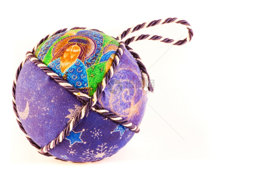 手工制作的圣诞舞会意大利传统由织物和绳索制成图片