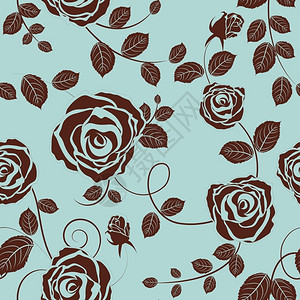 复古无缝矢量花卉图案设计背景背景图片