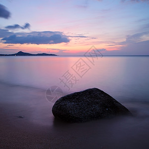 泰国高山水岛热带海滩日出图片