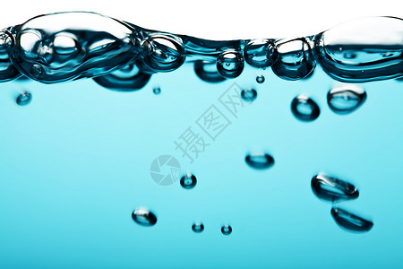 抽象蓝色水泡背景图片