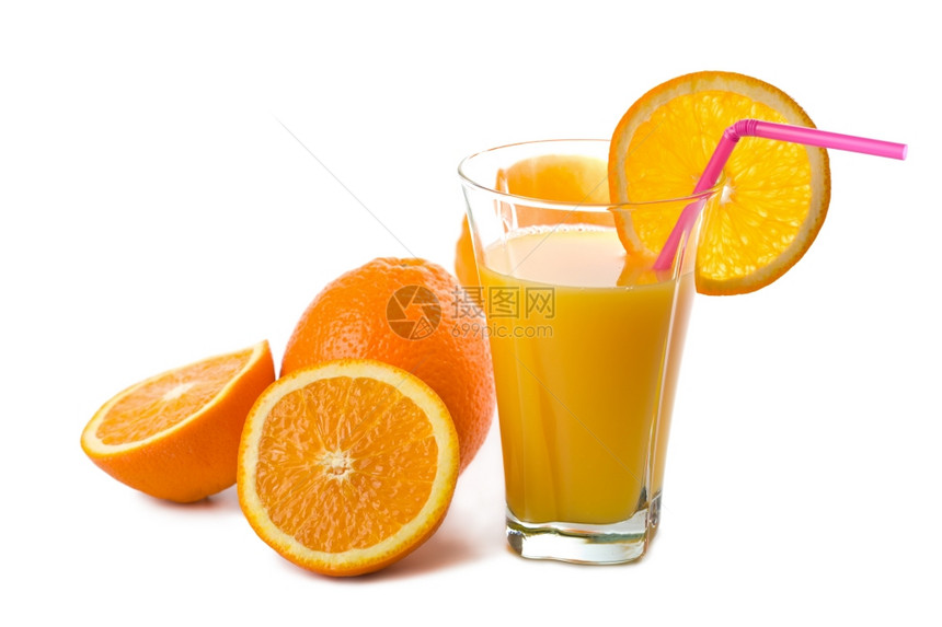 隔绝的橙汁和子玻璃图片