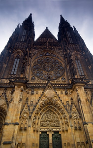 布拉格圣维图斯大教堂之景图片